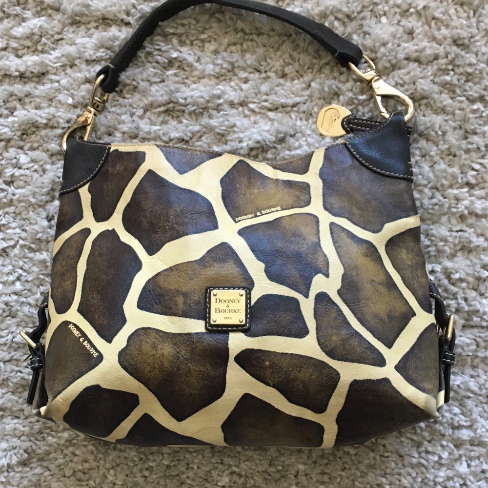 VTG Dooney Giraffe Slouch bag Shoulder tote